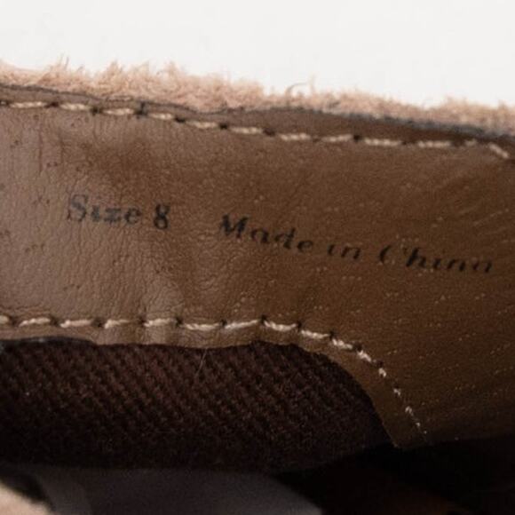 Dolce Vita Tan Suede Slip On Block Heel Jaydin Ankle Boots Booties Size 8 - Picture 9 of 12